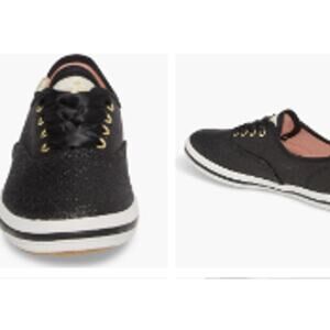 Keds x Kate Spade New York Champion Glitter Sneaker Black